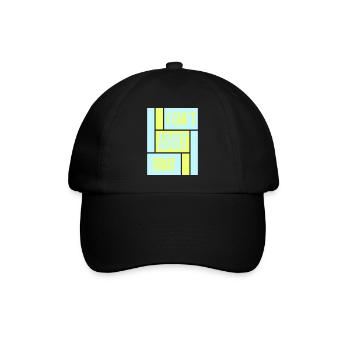 I Can't Adult Today Funny Adult Saying Logo - Baseball Cap - black/black - Front