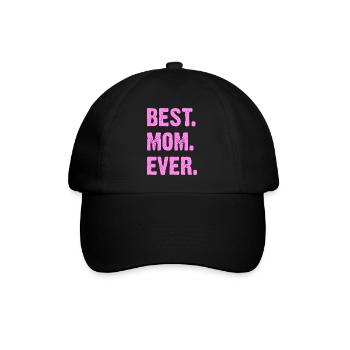 Beste Mama aller Zeiten Muttertag - Baseballkappe - Schwarz/Schwarz - Vorne