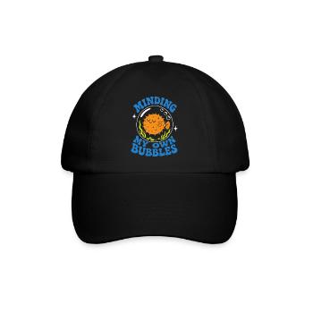 Minding My Own Bubbles Puffer Fish - Baseball Cap - black/black - Front