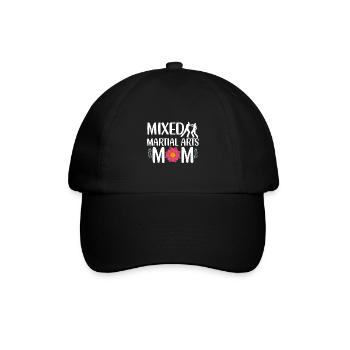 Womens Mixed Martial Art MMA Mom Karate Jiu-Jitsu - Baseball Cap - black/black - Front