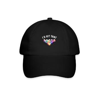 Id Hit That Billard Player Pool Billard Snooker Po - Baseball Cap - black/black - Front
