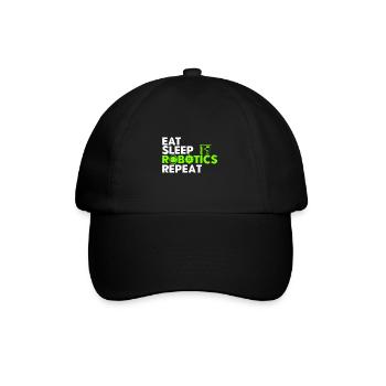Robot Engineer Teacher Robotics Engineer - Baseball Cap - black/black - Front