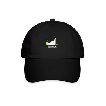 canard drôle de paresseux dicton - Casquette classique - noir/noir - Devant