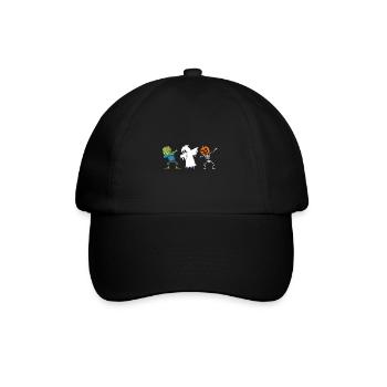 Ghost Hour Zombie Ghost Skeleton Halloween - Baseball Cap - black/black - Front