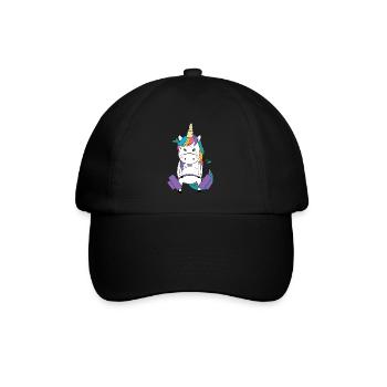 Cadeau de licorne Deadlift Unicorn Fitness - Casquette classique - noir/noir - Devant