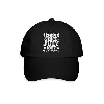 Légende Juillet 1987 Vintage Cadeau d’anniversaire - Casquette classique - noir/noir - Devant