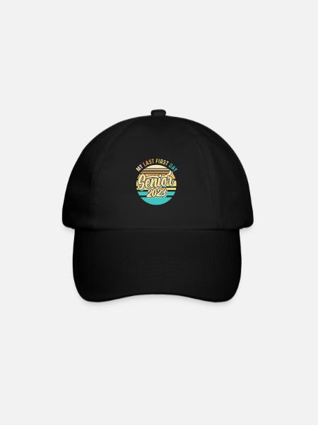 Mon dernier premier jour de classe senior de 2023 - Casquette classique - noir/noir