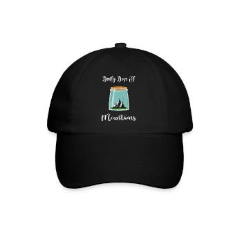 Mountain hiking servus alpin mountaineering mountains - Baseball Cap - black/black - Front