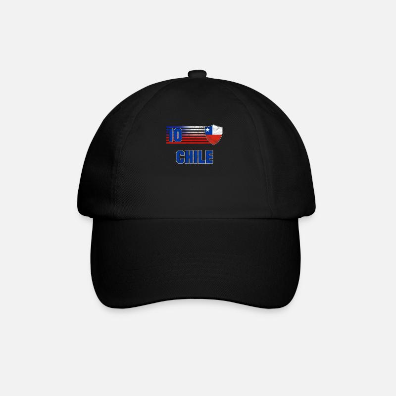 Chile - Baseballkappe - Schwarz/Schwarz