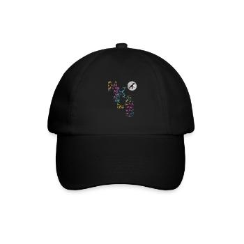 NIKLAS - Beautiful boy name with dinosaur - Baseball Cap - black/black - Front