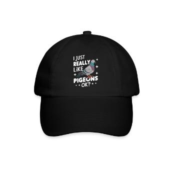 Pigeon Pigeons Animal Bird - Baseball Cap - black/black - Front