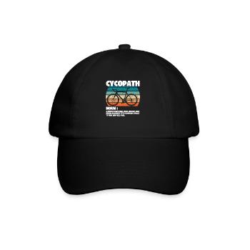 Cycliste cycliste Cycopath Nom - Casquette classique - noir/noir - Devant