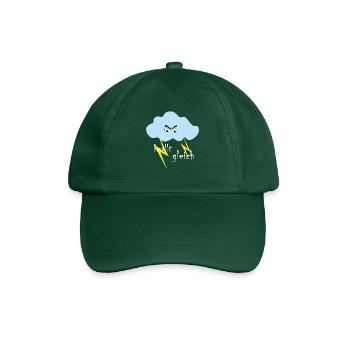 die lustige Gewitter Wolke - Baseballkappe - Flaschengrün - Vorne