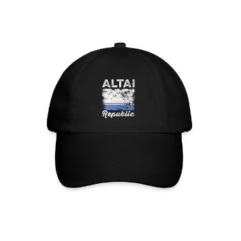 Altai Flag Distressed - Altaian Flag - Baseball Cap - black/black - Front