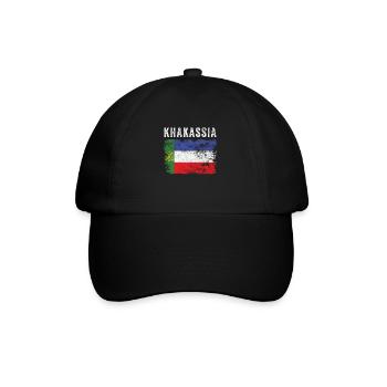 Khakassia Flag Distressed - Khakas Flag - Baseball Cap - black/black - Front