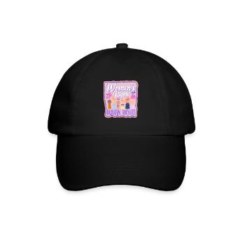 Feminin Womens Rights Social - Baseballkappe - Schwarz/Schwarz - Vorne