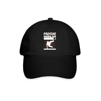 Parkour Freerunning Traceur - Baseballkappe - Schwarz/Schwarz - Vorne