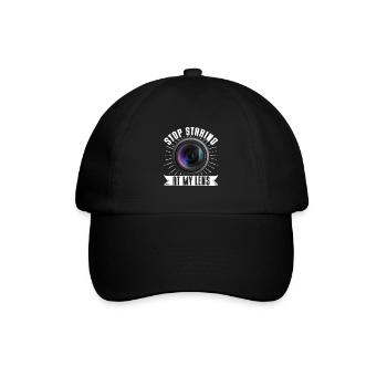 Photography Camera Lens Stop - Baseballkappe - Schwarz/Schwarz - Vorne