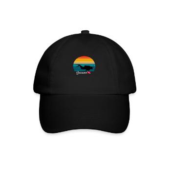Suriname Scuba Diving Gift - Baseballkappe - Schwarz/Schwarz - Vorne