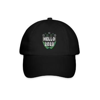 Bonne année Fête du Nouvel An Réveillon du Nouvel An 2023 - Casquette classique - noir/noir - Devant
