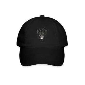 Miau Löwe - Baseballkappe - Schwarz/Schwarz - Vorne