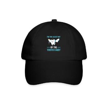 Assistant Of The Tooth Fairy Dental Assistant - Baseballkappe - Schwarz/Schwarz - Vorne