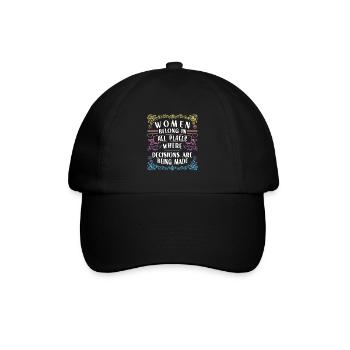 Feminist Women's Rights Female - Baseballkappe - Schwarz/Schwarz - Vorne