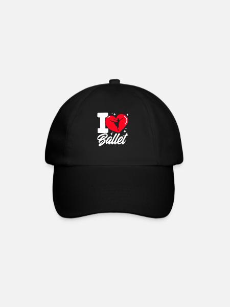 Ballett Tänzerin Ballett tanzen Ballett Mädchen - Baseballkappe - Schwarz/Schwarz