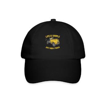 Life Is Simple Just Add A Truck Tow Truck Operator - Baseball Cap - black/black - Front