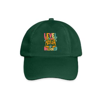 Level 17 Unlocked Awesome Since 2006 Funny Gamer - Baseball Cap - bottle green - Front