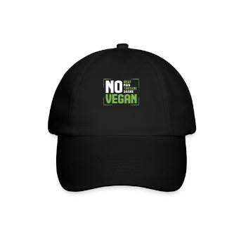 Tierschützer Veganer Vegetarier Tierliebhaber Tier - Baseballkappe - Schwarz/Schwarz - Vorne