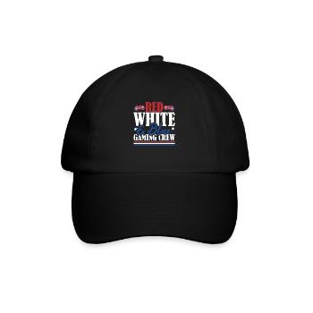 Veteran US Flag Red White & Blue Gaming Crew - Baseball Cap - black/black - Front