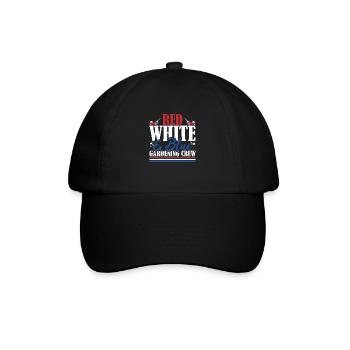 Veteran US Flag Red White & Blue Gardening Crew - Baseball Cap - black/black - Front