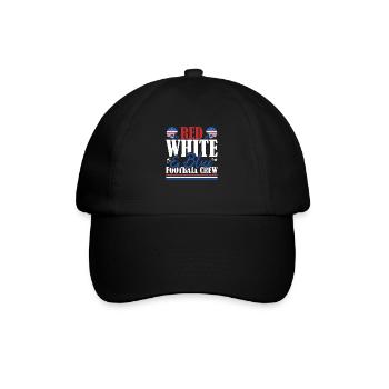 Veteran US Flag Red White & Blue Football Crew - Baseball Cap - black/black - Front