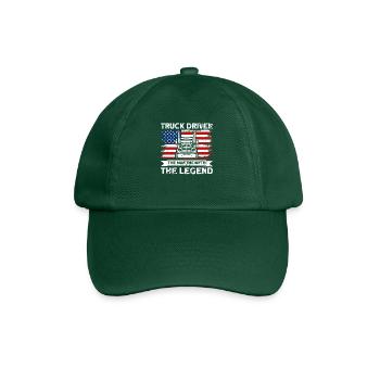Semi-remorque Trucker Semitrailer Cadeau - Casquette classique - vert bouteille - Devant