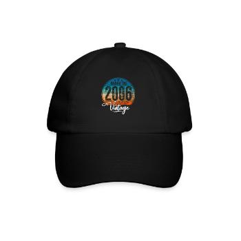 Vintage Made in 2006 Year of Birth 2006 Birthday - Baseball Cap - black/black - Front
