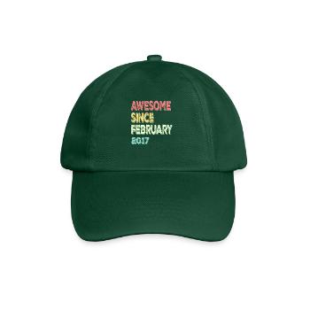 Awesome since February 2017 - Baseball Cap - bottle green - Front