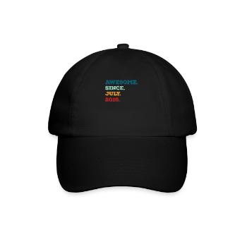 July 2016 - Birthday in July - Baseball Cap - black/black - Front