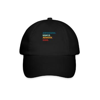 Août 1996 - Anniversaire en août - Casquette classique - noir/noir - Devant