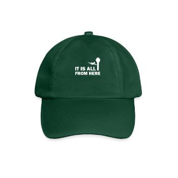 Air traffic controller Tower controller Flight attendants - Baseball Cap - bottle green - Front