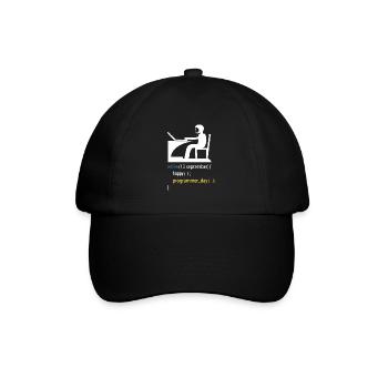 Cadeau de programmeur développeur de logiciels - Casquette classique - noir/noir - Devant