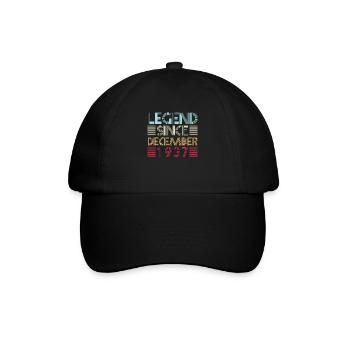 Anniversaire des légendes Décembre 1937 cadeau de naissance - Casquette classique - noir/noir - Devant