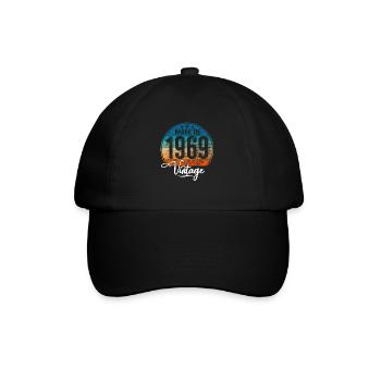 Millésime Fabriqué en 1969 Année de naissance 1969 Anniversaire - Casquette classique - noir/noir - Devant