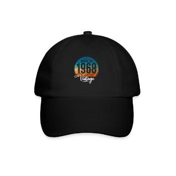 Vintage Fabriqué en 1968 Année de naissance 1968 Anniversaire - Casquette classique - noir/noir - Devant