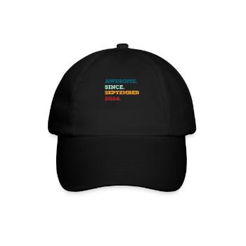 Anniversaire septembre 2024 Naissance Année de naissance - Casquette classique - noir/noir - Devant