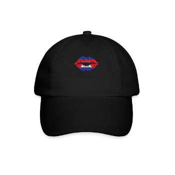 Colombia Heartbeat Flag Vintage Colombia - Baseball Cap - black/black - Front