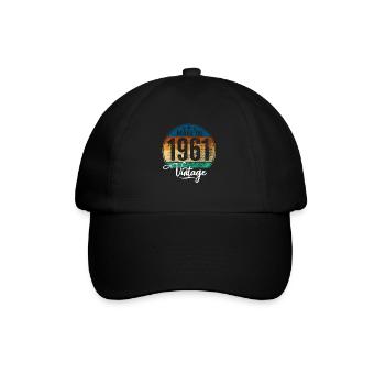 Millésime fabriqué en 1961 Année de naissance 1961 Anniversaire - Casquette classique - noir/noir - Devant