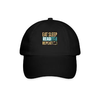 Read books Bookworm - Baseball Cap - black/black - Front