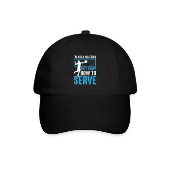 Volleyball volley servir joueur de volley-ball - Casquette classique - noir/noir - Devant
