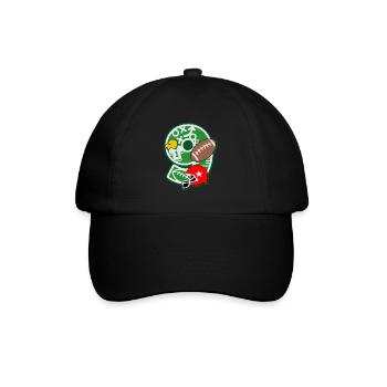Fußball 9. Geburtstagsparty Nummer 9 - 9 Jahre - Baseballkappe - Schwarz/Schwarz - Vorne